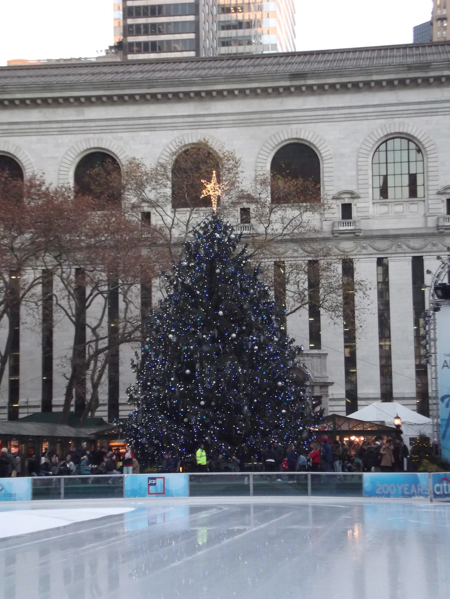 Blue Christmas Tree, Bryant Park